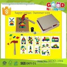 preschool wooden pounding bench OEM happy artisan -hammer toys for children MDD-1004